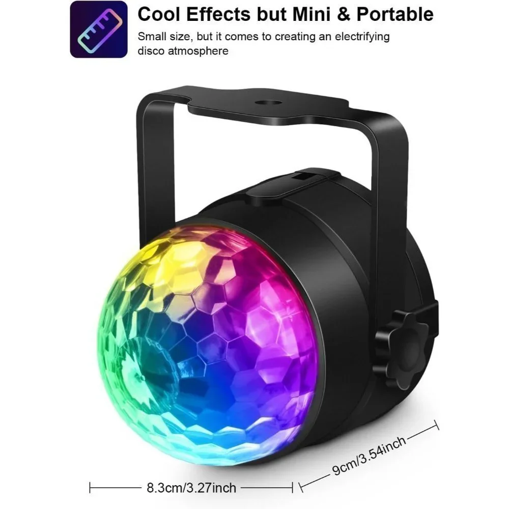 Sound Activated 7 Modes Party Stage Lights with Remote Control Dj Lighting